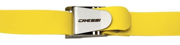 Bältesvikter - CRESSI - XTA626011 - Elastisk - Snabbkopplingsspänne i rostfritt stål - Gul