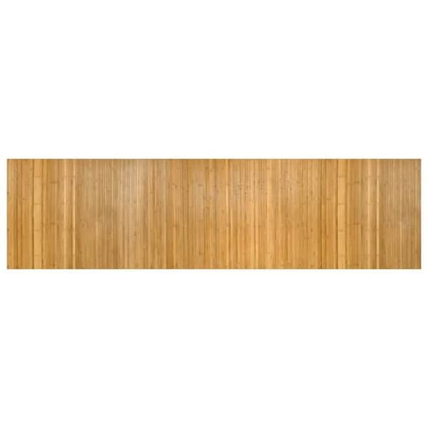 vidaXL Rektangulär matta naturlig 80x300 cm bambu 376781