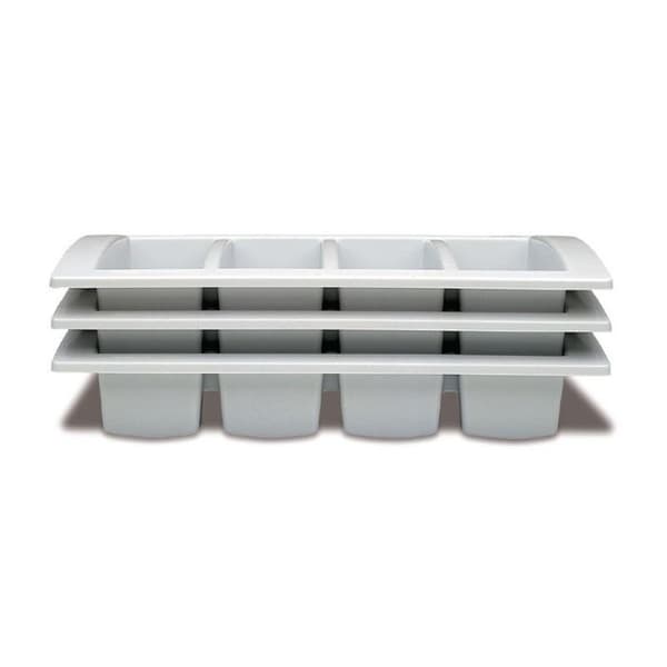 Besticklåda - Araven - 1/1 gastro - Mörkgrå - Polyeten - Stapelbar