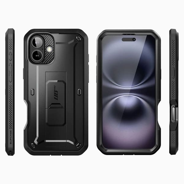 Skyddsfodral - Supcase - Unicorn Beetle Pro - Halvstyv - Svart - iPhone 16
