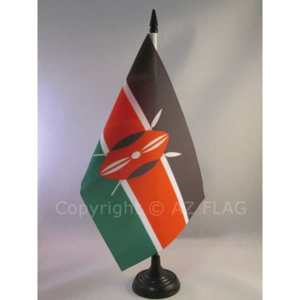 Bordflagga - AZ FLAG - Kenya - 21x14cm - Polyester - Inomhus
