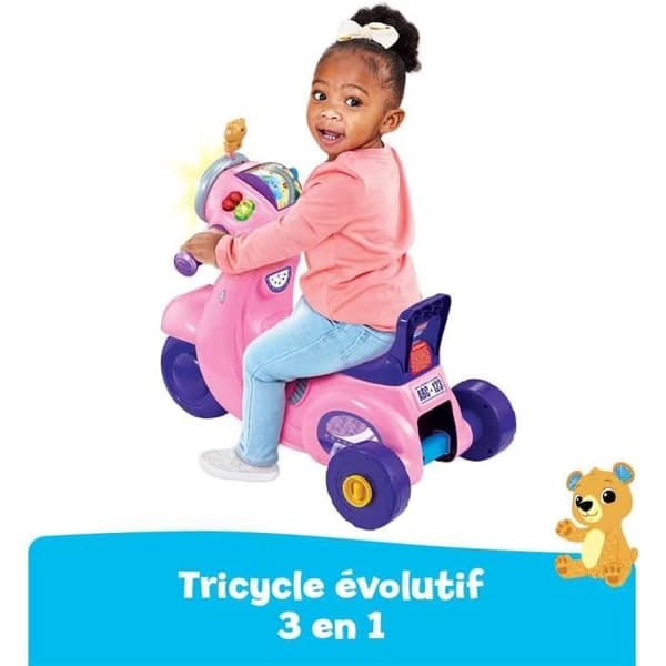 VTech - Interaktiv 3-i-1 Scooter i Rosa