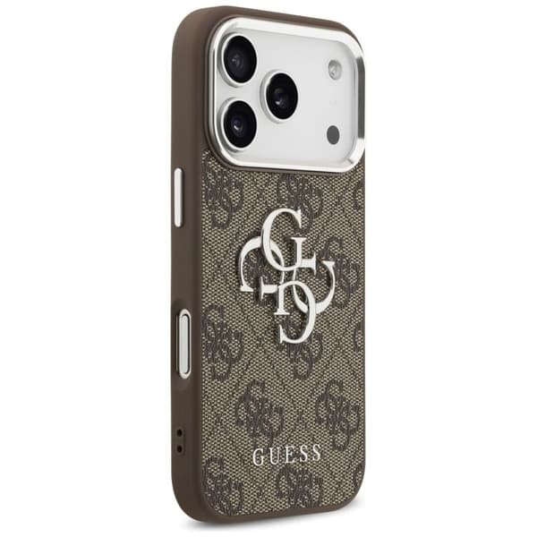 Coque Guess Hardcase Big 4G Logo Classic Logo för iPhone 17 Pro - Brun