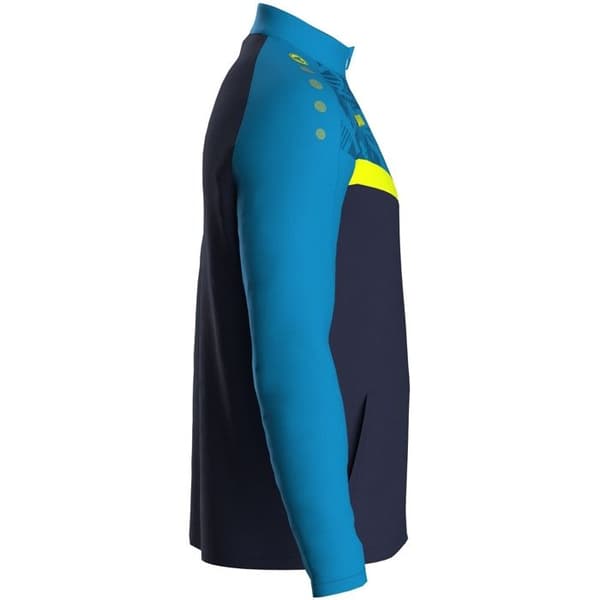 Jako Iconic polyester träningsjacka - marinblå/ljusblå/neon gul