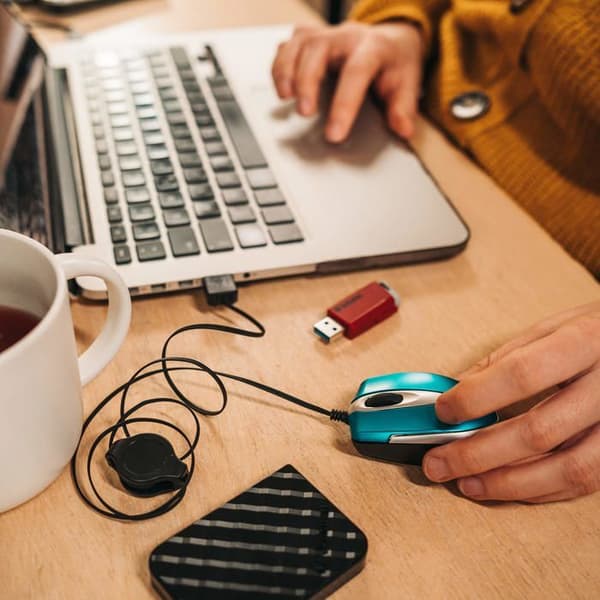 Optisk Mus - VERBATIM - 49022 - USB - Mini - Blå