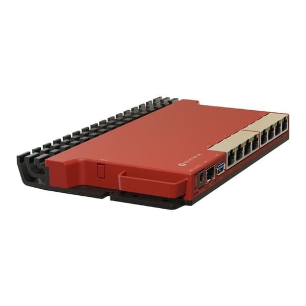 Router - MikroTik - L009UiGS-RM - ARM 800 MHz processor - 8 Ethernet 1G-portar - Rackmontering