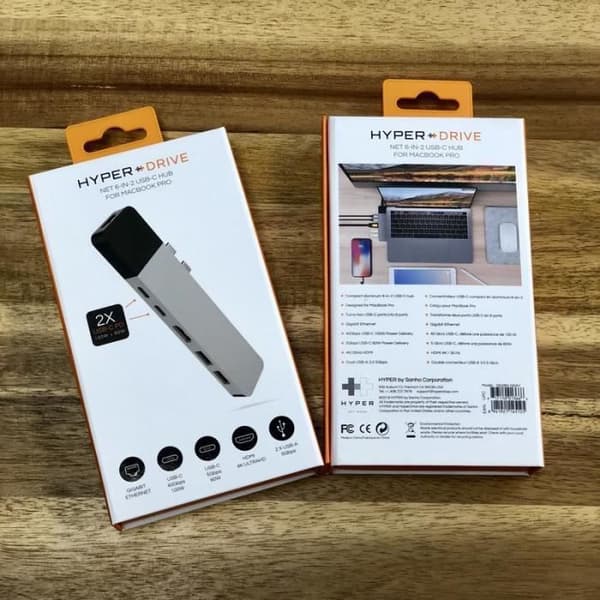 HYPER NET Hub USB-C MacBookPro - Grå
