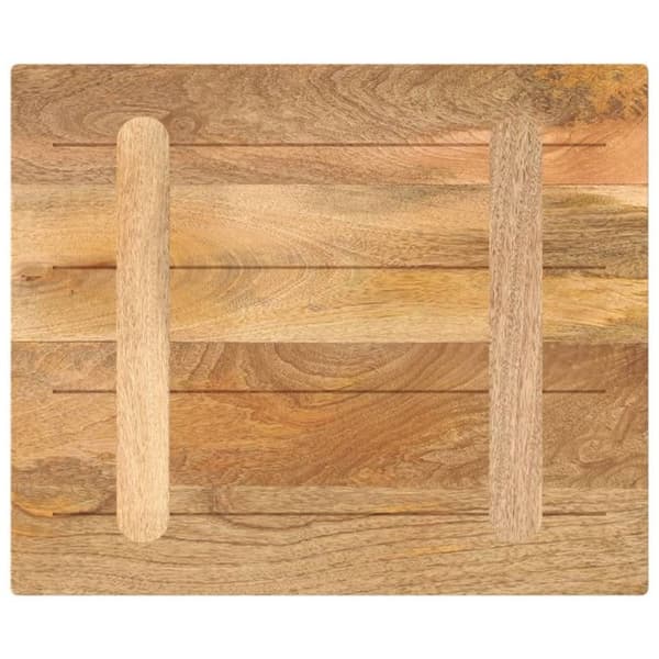 vidaXL Bordsskiva 60x50x2,5 cm rektangulär massivt mangoträ 371457