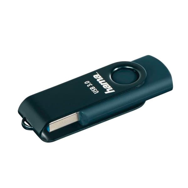 "Rotera" USB-minne, USB 3.0, 128GB, 90MB/s, bensinblå