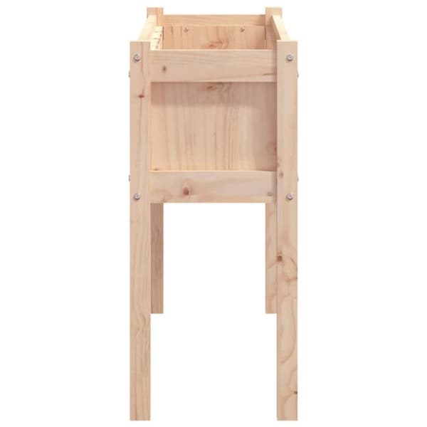 vidaXL planteringar 2 st med massiva furuben 837565