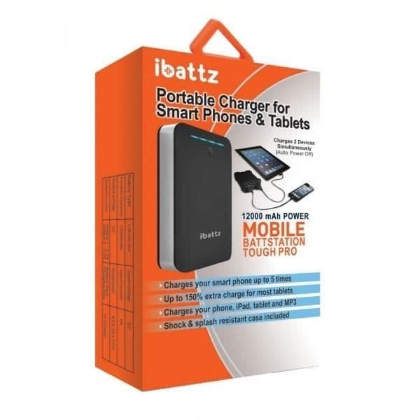 IBATTZ - 12000MAH POWERBANK - SOLID BATTSTAT...