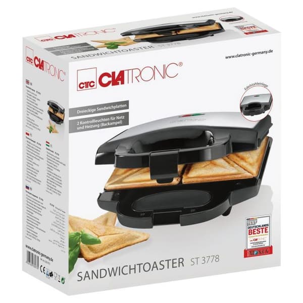 Smörgås och Croque-Monsieur Maker Clatronic ST3778