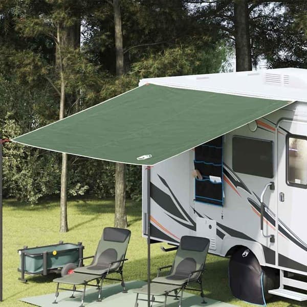 Vattentät campingduk - vidaXL - 300x240 cm - Grön - Brandsäker - Vindresistent - Polyester