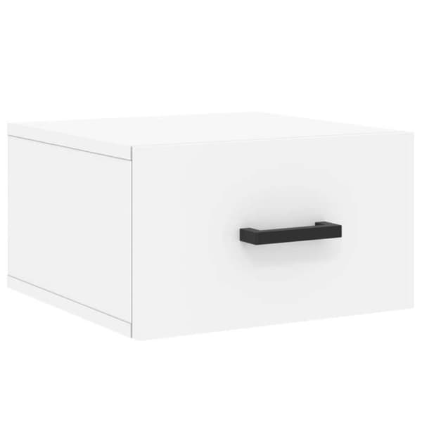 vidaXL Väggmonterat Sängbord Vit 35x35x20 cm 829820