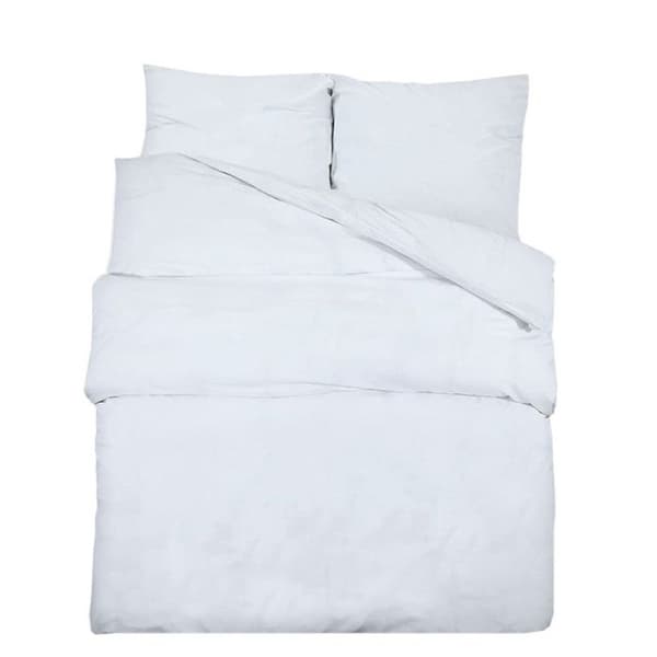 vidaXL Påslakanset Vit 200x200 cm Microfiber136015