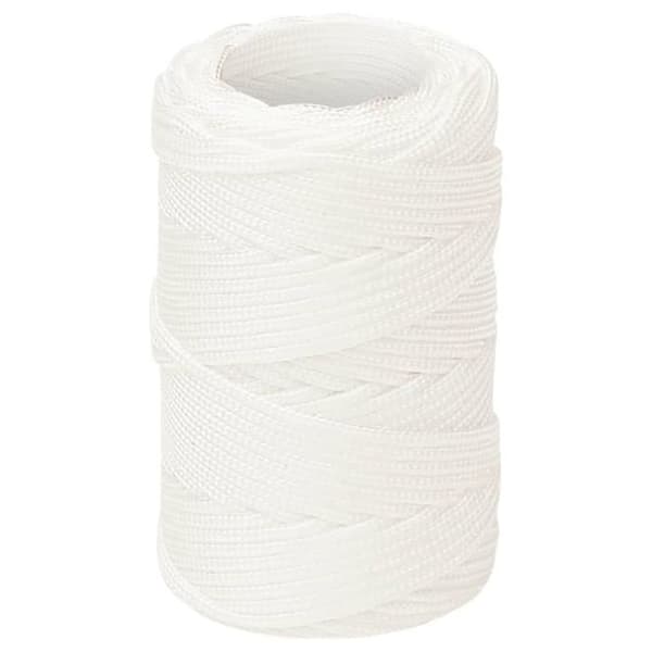 152532 vidaXL Båtrep Komplett Vit 2 mm 250 m Polypropen