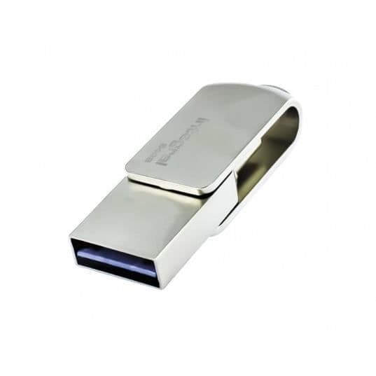 Kl? USB - INTEGRAL - INFD64GB360CDL3.0 - 64 Go - USB Typ A + Typ-C - Hastighet 90 Mo/s