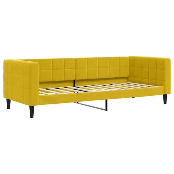 vidaXL Sängsoffa gul 80x200 cm sammet 354006