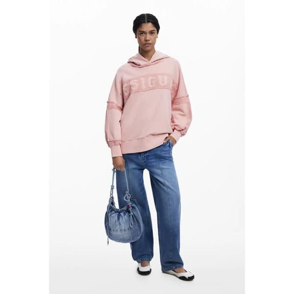 Damsweatshirt med huva Desigual Liam