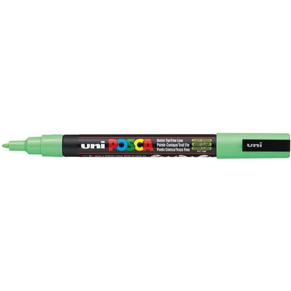 Markörer - POSCA - PC3M - Fin spets - Pastellfärger - Set om 8