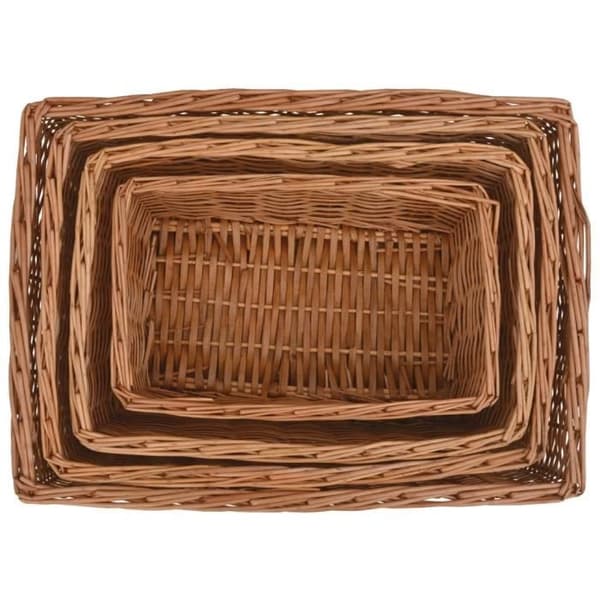 vidaXL Nesting Korg Set 4 st Willow Brown