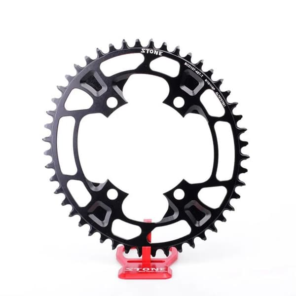 Oval platta Stone SRAM FORCE AXS - Svart - 46T