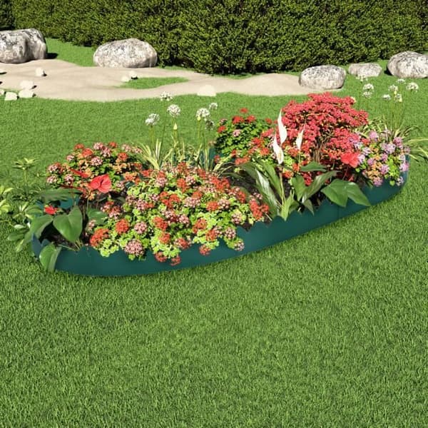 Trädgårdskant - VIDAXL - Grön - 65x15 cm - PP