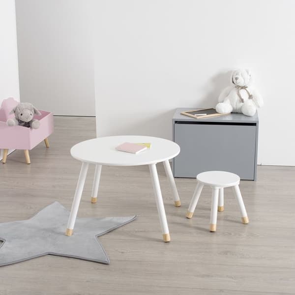 Barnbord "Douceur" vit D60cm - Atmosphera Inredningsskapare