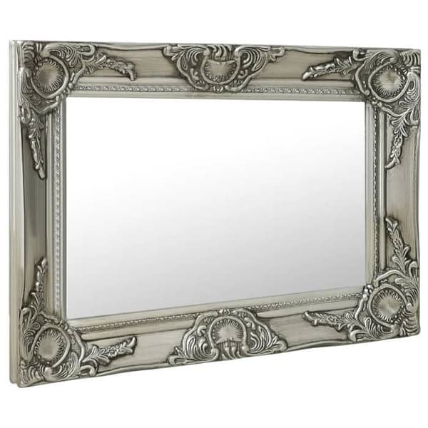 vidaXL Barockstil Väggspegel 60x40 cm Silver 320330