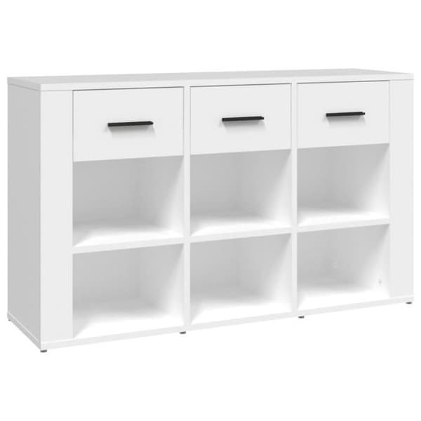 821004 vidaXL Buffé Vit 100x30x59,5 cm Ingenjörsträ
