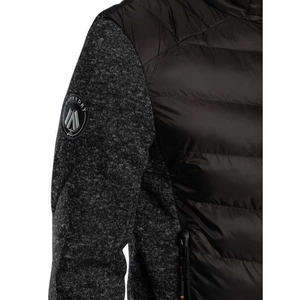 Hybrid Storm Knit Quiltad Jacka - Superdry