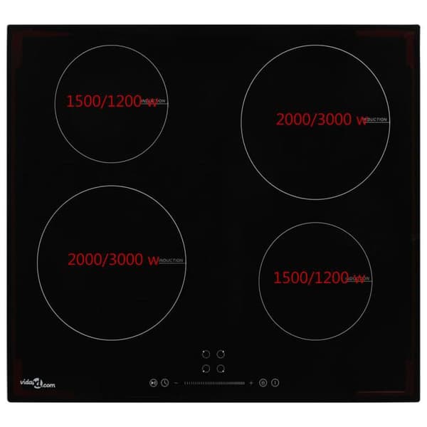 Induktionshäll - vidaXL - 50787 - 4 brännare - 7000W - Touch Control