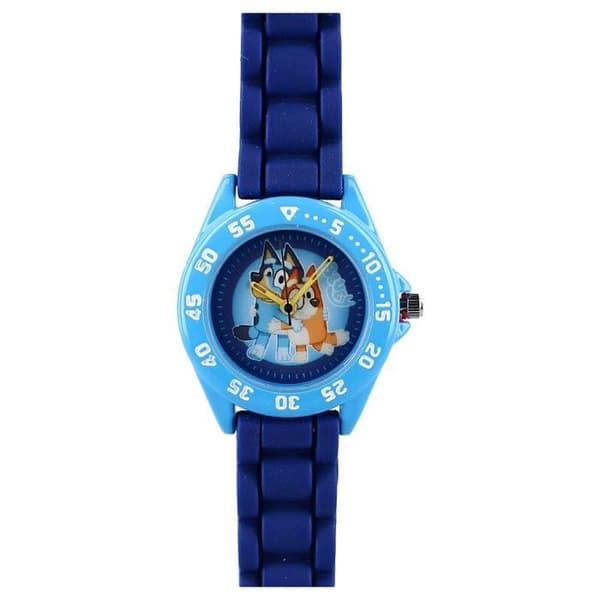 Barnklocka - VADOBAG - Bluey Time - Blå - Armband i PVC - Sprutsäker