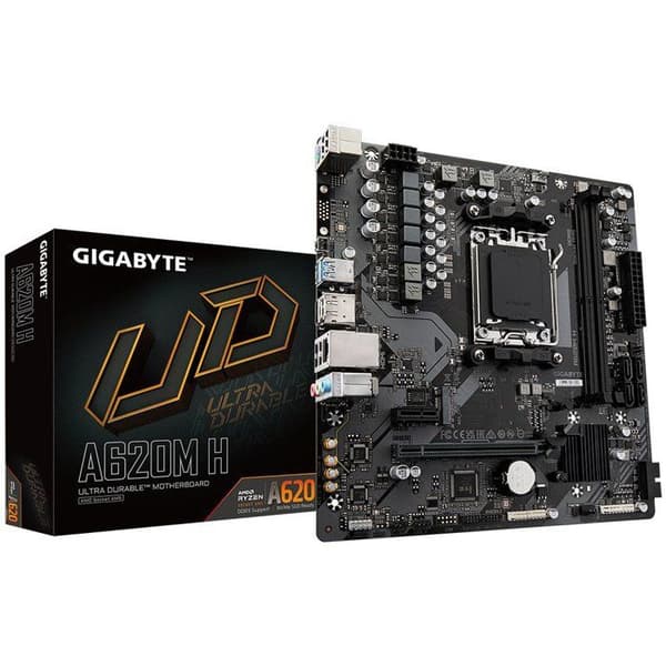 Moderkort - GIGABYTE - A620M H - Format Micro-ATX - Chipset AMD A620 - DDR5 & PCIe 4.0