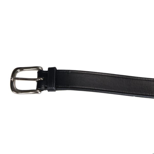 Läderbälte med Equestro-broderi - Svart - 75 cm
