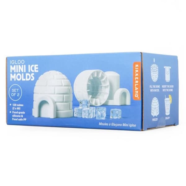 Set med 2 Mini Isformar Igloo - Vit