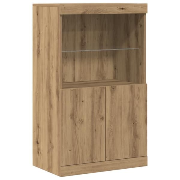 Buffé med LED-lampor Ek Hantverk 60x37x100 cm