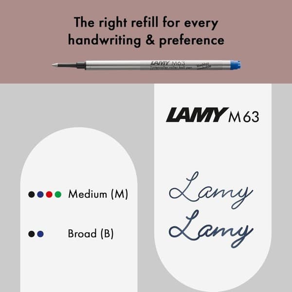 Lamy Studio Rollerpenna Pianoröd - Elegant Metall - Propellerklämma - Linjebredd M