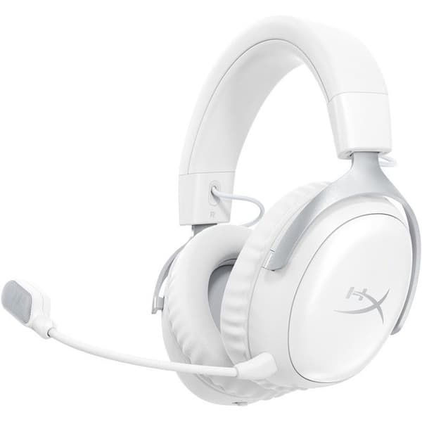 Trådlösa Spelhörlurar - HyperX Cloud III S Wireless - för PC och konsol - Vit