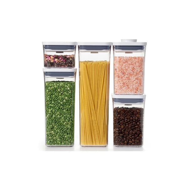 Set med 5 konserveringsboxar - Oxo