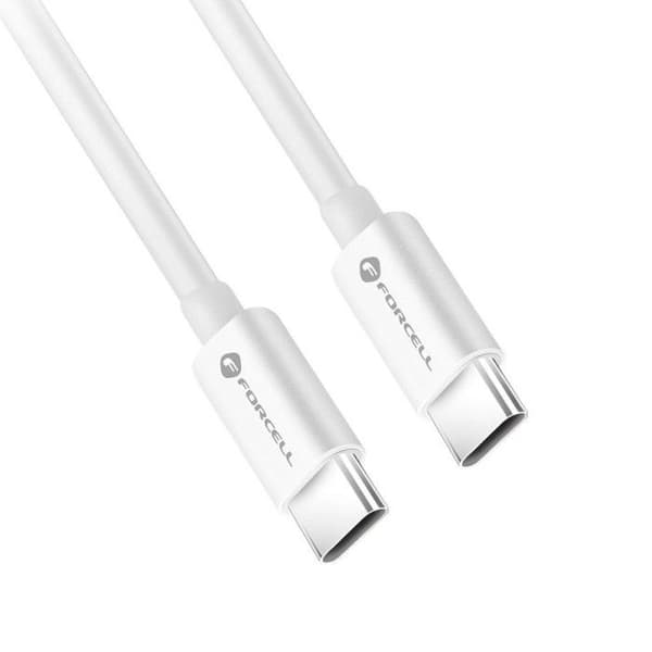 Typ C-kabel till Typ C - FORCELL - QC4.0 - 1 m - PD60W - 3A