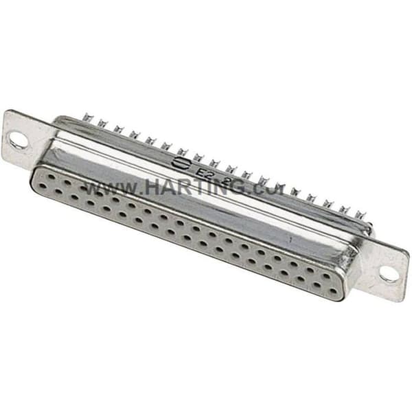 Embase SUB-D hon 25 poler HARTING 09672254715 180 ° svetskontakt 1 st