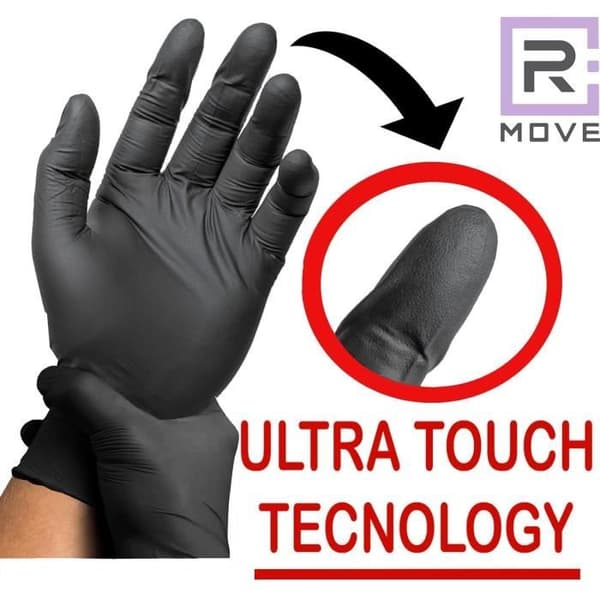R MOVE 1000 Nitrilhandskar Svart L