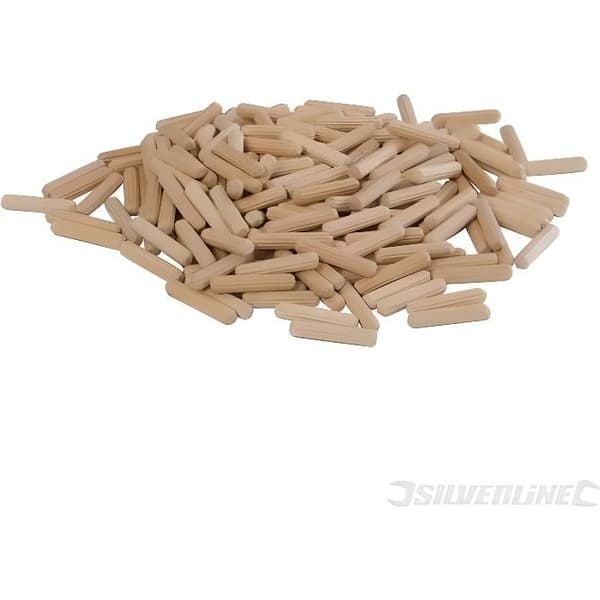Dymlingar - SILVERLINE - 200 dymlingar - Björkträ - 6 x 30 mm - Beige