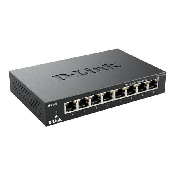 D-Link Switch 8 portar gigabit DGS108
