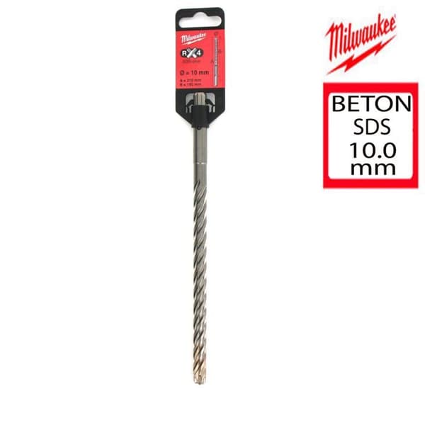 Borr - MILWAUKEE - RX4 - SDS-plus - 10 x 210 mm - Stål