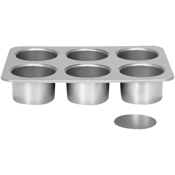 PATISSE Form 6 mini cheesecake Silver Topp avtagbar botten