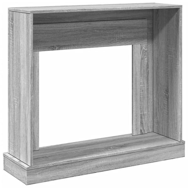 Sotthållare för eldstad sonoma grå 100x30x87,5 cm ingenjörsträ