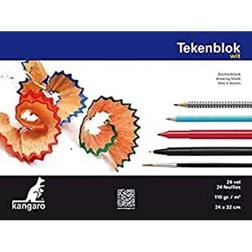 Kangaro A4+ Ritblock 24 ark Vit 24 x 32 cm 110 g