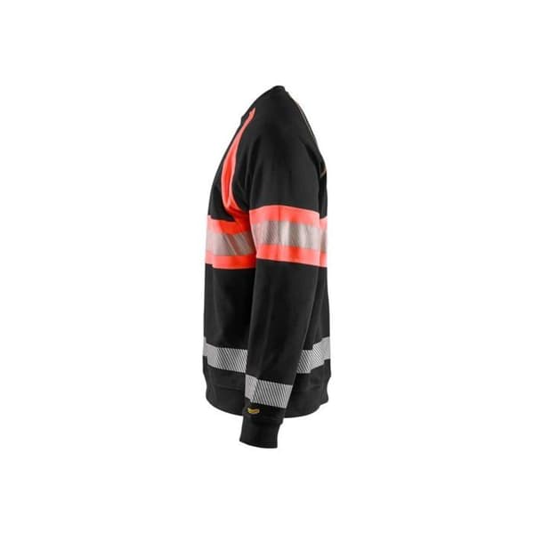 Högsynlighets sweatshirt Blaklader - Svart / Röd
